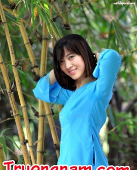 Cho thuê trang phục áo bà ba tại HCM: Áo bà ba xanh biển