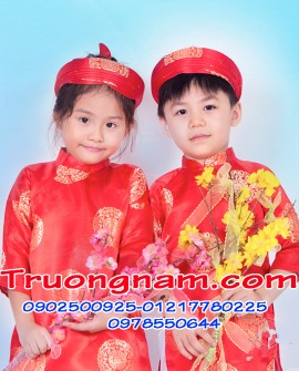 Cho thuê áo dài khăn đóng tại HCM: Áo dài em bé (AD002)