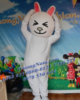 May bán và cho thuê mascot Hồ Chí Minh: mascot thỏ trắng