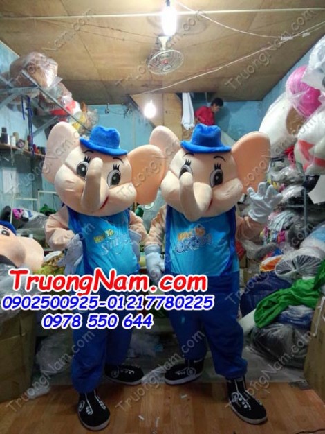 May bán và cho thuê mascot Hồ Chí Minh: mascot voi Welyo