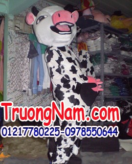 May bán và cho thuê mascot Hồ Chí Minh: mascot bò sữa