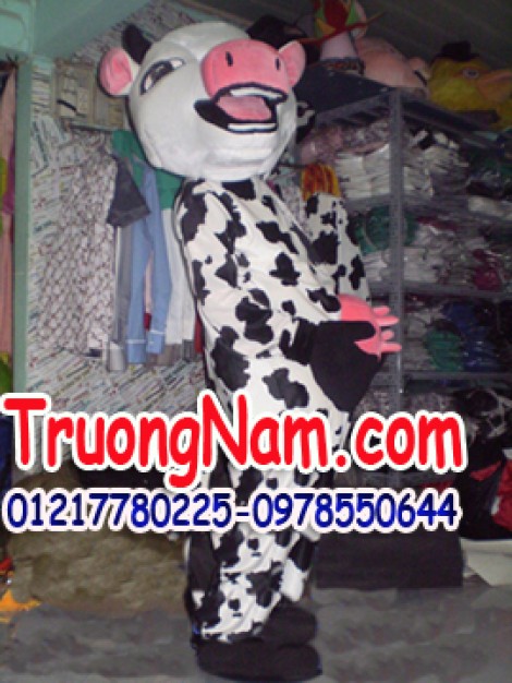 May bán và cho thuê mascot Hồ Chí Minh: mascot bò sữa
