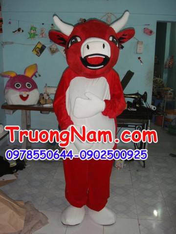 May bán và cho thuê mascot Hồ Chí Minh: mascot bò