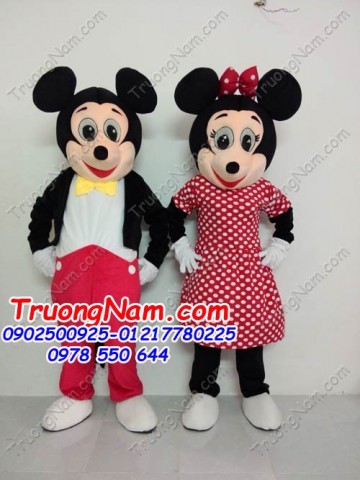 May bán và cho thuê mascot Hồ Chí Minh: trang Mickey nữ - nam.