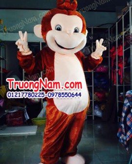May bán và cho thuê mascot Hồ Chí Minh: mascot khỉ nâu