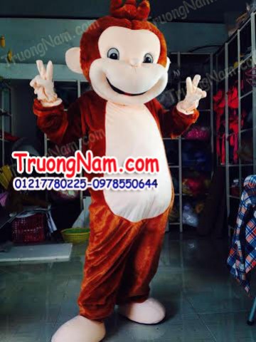 May bán và cho thuê mascot Hồ Chí Minh: mascot khỉ nâu