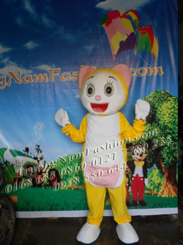 May bán và cho thuê mascot Hồ Chí Minh: mascot mèo doremi
