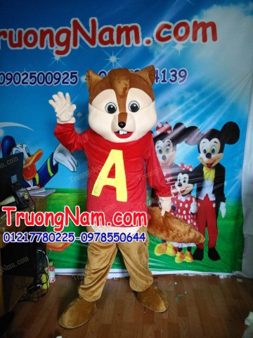 May bán và cho thuê mascot Hồ Chí Minh: mascot Sóc Chuột