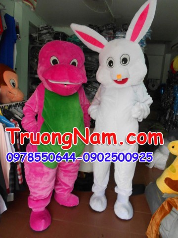 May bán và cho thuê mascot Hồ Chí Minh: mascot thỏ trắng