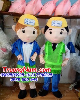 May bán và cho thuê mascot Hồ Chí Minh: mascot em bé công nhân