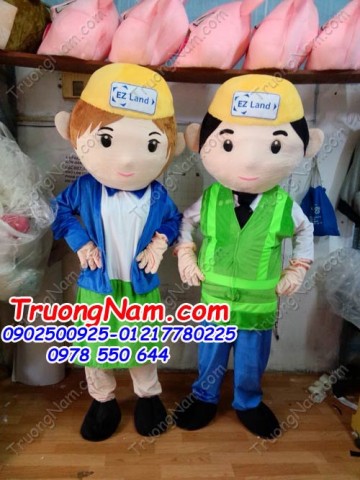 May bán và cho thuê mascot Hồ Chí Minh: mascot em bé công nhân