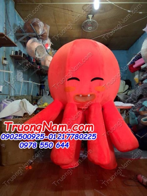 May bán và cho thuê mascot Hồ Chí Minh: mascot bạch tuộc