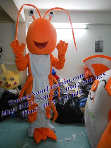 May bán và cho thuê mascot Hồ Chí Minh: mascot tôm