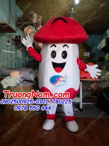 May bán và cho thuê mascot Hồ Chí Minh: mascot nấm