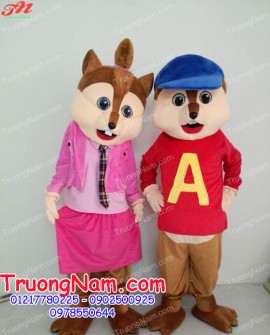 May bán và cho thuê mascot Hồ Chí Minh: mascot cặp đôi chuột