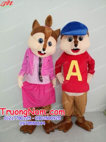May bán và cho thuê mascot Hồ Chí Minh: mascot cặp đôi chuột