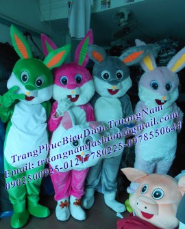 May bán và cho thuê mascot Hồ Chí Minh: mascot thỏ