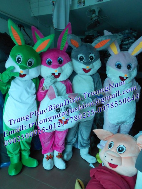 May bán và cho thuê mascot Hồ Chí Minh: mascot thỏ