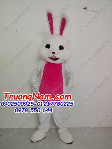 May bán và cho thuê mascot Hồ Chí Minh: mascot thỏ trắng.