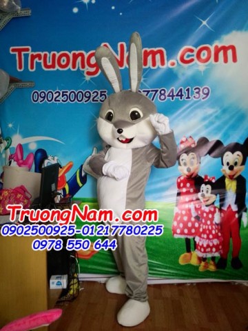May bán và cho thuê mascot Hồ Chí Minh: mascot thỏ xám